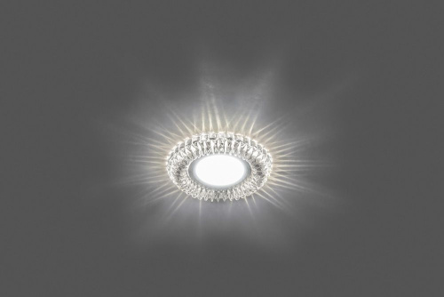 Светильник встраиваемый с белой LED подсветкой Feron CD904 потолочный MR16 G5.3 прозрачный фото 2