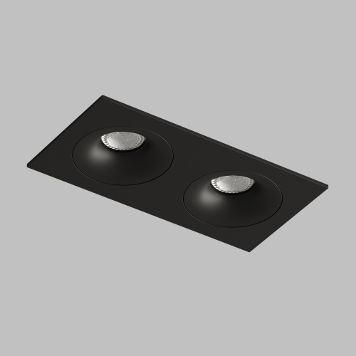 DK2122-BK Встраиваемый светильник, IP 20, 50 Вт, GU10, черный, алюминий фото 4