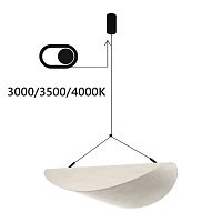 7067/36L L-VISION ODL25 191 Подвесной светильник металл/нетканный шелк/черн IP20 LED 30W 3000/3500/4000K 220V SILK