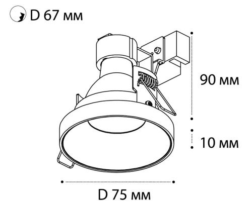 SP SOLO gold светильник встраиваемый фото 2 SP SOLO gold светильник встраиваемый фото 2