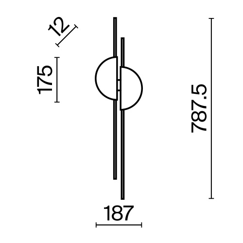 Настенный светильник (бра) Maytoni MOD179WL-L22BS4K фото 12