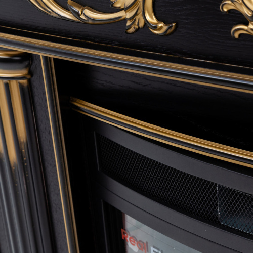 Электрокамин RealFlame Milano DN орех с золотом с очагом Saphir 25,5 фото 6 Электрокамин RealFlame Milano DN орех с золотом с очагом Saphir 25,5 фото 6