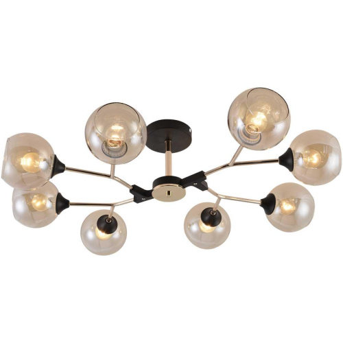 Потолочная люстра Reluce 01483-0.3-08 BK+FGD Потолочная люстра Reluce 01483-0.3-08 BK+FGD