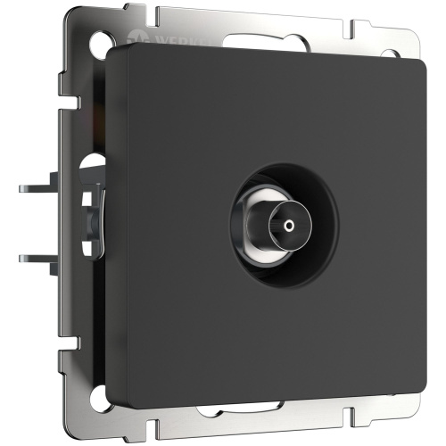 ТВ-розетка проходная (черный матовый) W1184008 ТВ-розетка проходная (черный матовый) W1184008