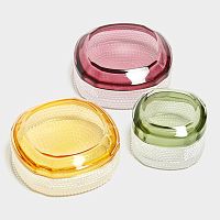 Шкатулка Cloyd CHASSE Box / шир. 13 см - желт. стекло (арт.50018)