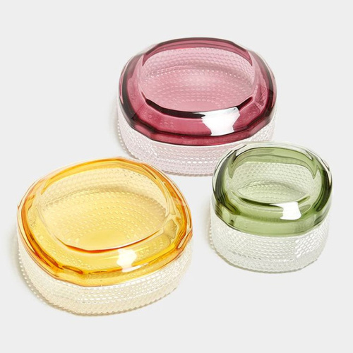 Шкатулка Cloyd CHASSE Box / шир. 13 см - фиолет. стекло (арт.50015)