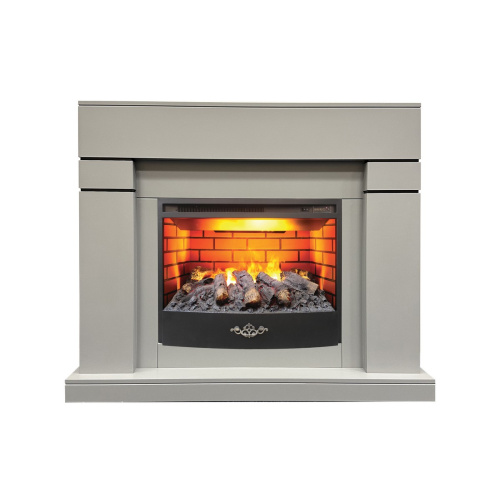 Электрокамин RealFlame Lindelse 25,5/26 GR серый c очагом 3D Firestar 25,5 Электрокамин RealFlame Lindelse 25,5/26 GR серый c очагом 3D Firestar 25,5