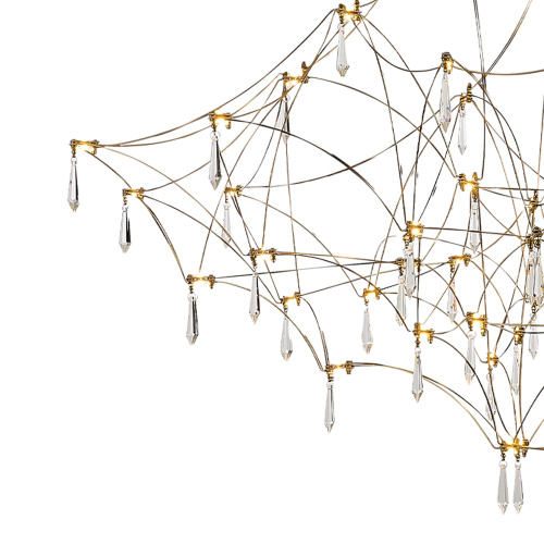 SL6601.213.114 Светильник подвесной ST-Luce Золотистый/Прозрачный LED 114*0,5W 3000K GRAVETTA фото 3