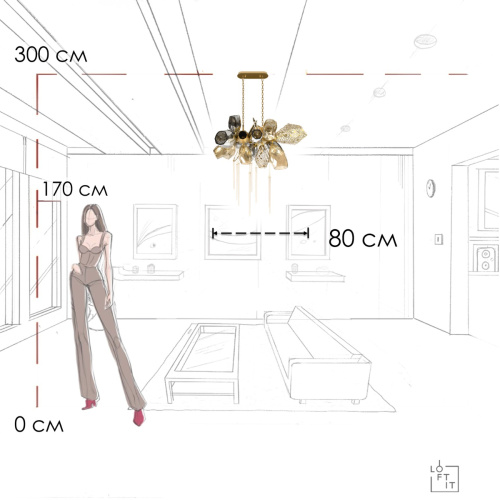 10401/800L Подвесная люстра LOFT IT Britannica фото 10