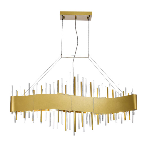 SL1633.213.08 Люстра подвесная ST-Luce Матовое золото/Матовое золото,Прозрачный E14 8*40W OLVERA фото 3