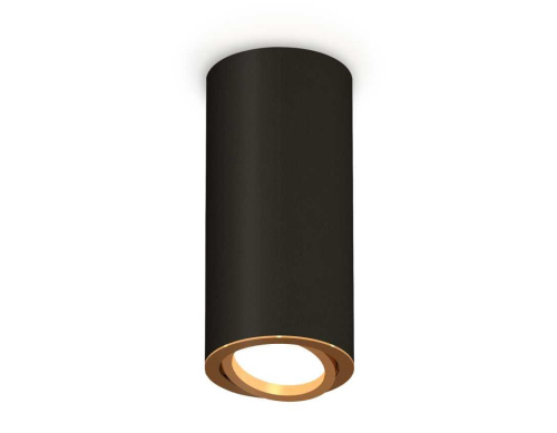 Комплект накладного светильника Ambrella light Techno Spot XS7443004 SBK/PYG черный песок/золото желтое полированное (C7443, N7004)