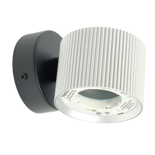 Светильник  настенный Feron HL4580 ARIA 12W, 230V,GX53, серебро + черный IP20 фото 5