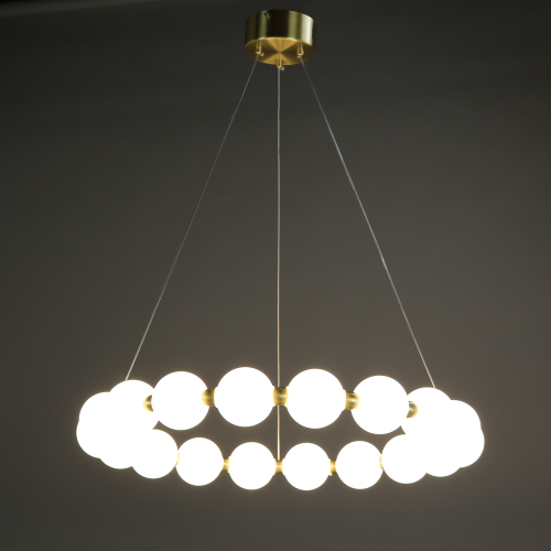 Люстра подвесная латунь LED 80Вт D64см Zortes KRANZ ZRS.1585.18 фото 16