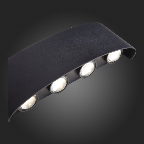 SL089.401.08 Светильник уличный настенный ST-Luce Черный кварцевый LED 8*1W 4000K BISELLO фото 5