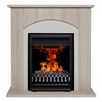 Электрокамин RealFlame Hanna STD LO светлый дуб с очагом Oregan 3D