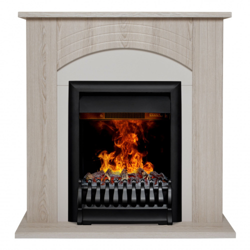Электрокамин RealFlame Hanna STD LO светлый дуб с очагом Oregan 3D