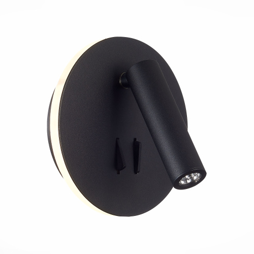 SL1586.413.01 Светильник настенный Черный LED 1*8W 3000K 624Lm Ra>80 24° IP20 L-xW155xH155 170-240V Настенные светильники фото 7