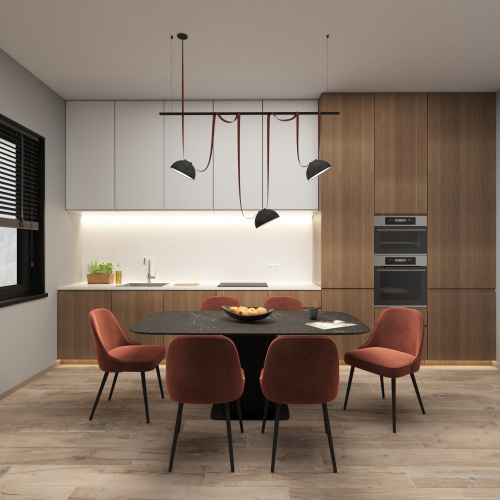 DK5660-BK Cветильник для трека-ремня Belty Smart, серия Flow со светодиодом, D220*H117мм, 48V DC, 24W, RA90, 120°, 3000-5700K, IP20, черный, алюминий фото 7 DK5660-BK Cветильник для трека-ремня Belty Smart, серия Flow со светодиодом, D220*H117мм, 48V DC, 24W, RA90, 120°, 3000-5700K, IP20, черный, алюминий фото 7