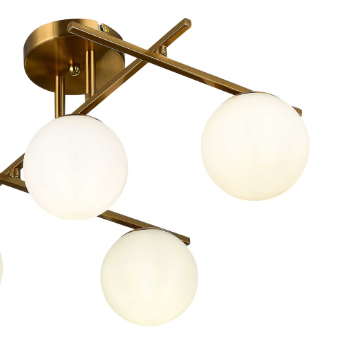 SLE1195-302-05 Светильник потолочный Латунь/Белый E14 5*40W SIERRA фото 4 SLE1195-302-05 Светильник потолочный Латунь/Белый E14 5*40W SIERRA фото 4