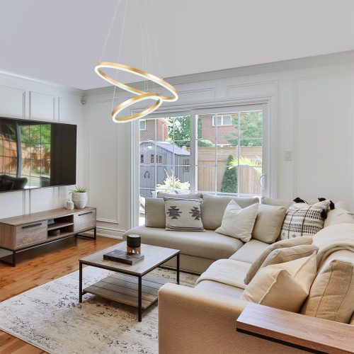 Подвесной светильник Escada 10254/2 LED*66W Gold APP фото 4