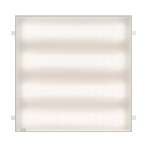 STP-G-1001-P-36-4K-40 Св-к ДВО ST Luce STANDART IP40 590*590*40мм 36Вт 4200лм 4000К призма(Грильято) Коммерческое освещение фото 2