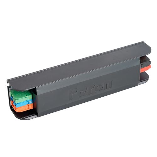 Трансформатор электронный для светодиодной ленты с плавным пуском и диммированием 60W 24V IP20, клипсы, LB004 фото 2