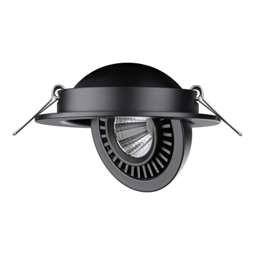 358816 SPOT NT21 530 черный Светильник встраиваемый светодиодный IP20 LED 9W 770Лм 4000K 220V GESSO фото 5