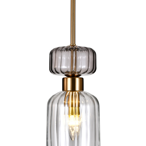 Подвесной светильник Escada 1141/1S E14*60W Antique copper/Smoke/Clear фото 2