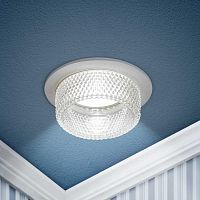 Встраиваемый светильник декоративный ЭРА DK109 WH/CL MR16 GU5.3 белый прозрачный Б0058406