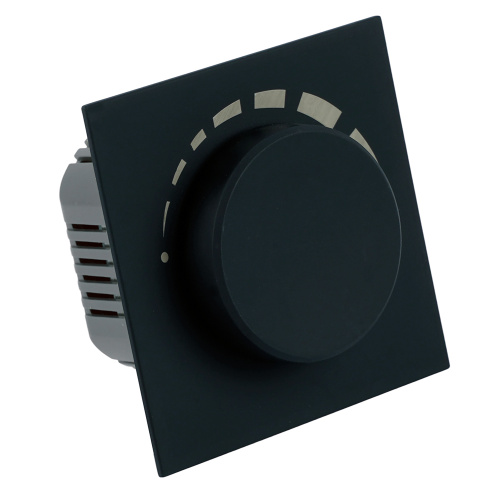 Выключатель диммирующий (механизм), STEKKER, 250В, 1200W, серия Мия, RSW10-3106-05, черный бархат фото 5