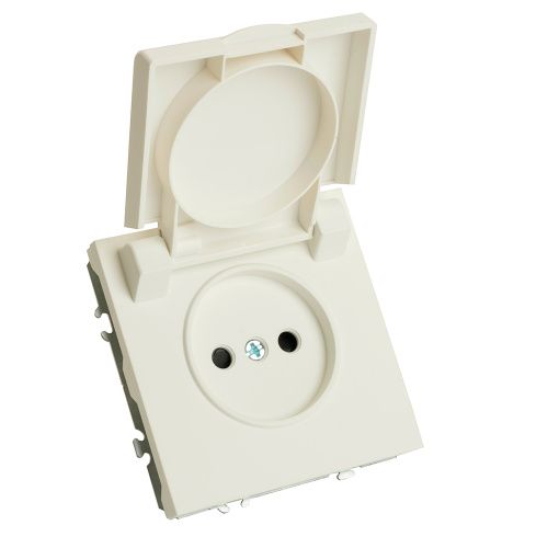 Розетка 1-местная с крышкой с защ. штор, STEKKER, б/з, IP42, 250В, 16А, серия Эмили, RST16-5113-01, белый фарфор, soft touch фото 2 Розетка 1-местная с крышкой с защ. штор, STEKKER, б/з, IP42, 250В, 16А, серия Эмили, RST16-5113-01, белый фарфор, soft touch фото 2