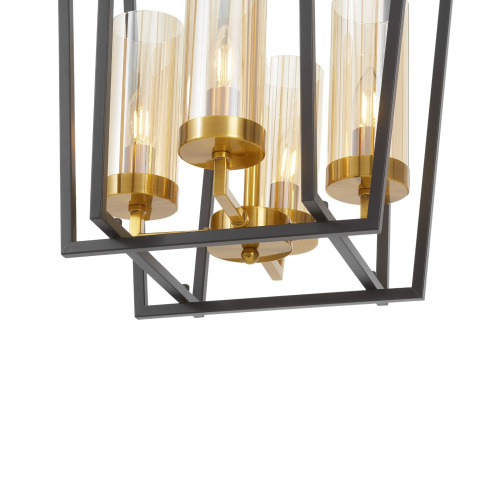 Подвесной светильник Lumina Deco Afres LDP 1246-4 BK+MD фото 6 Подвесной светильник Lumina Deco Afres LDP 1246-4 BK+MD фото 6