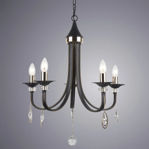 Подвесная люстра Arte Lamp DALLAS A8540LM-5BK фото 2 Подвесная люстра Arte Lamp DALLAS A8540LM-5BK фото 2