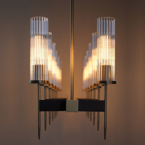 Люстра Alouette 12 brass фото 3