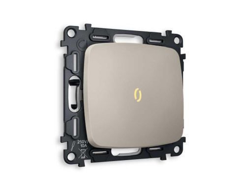 Комплект механизма 1-кл выключателя AMBRELLA VOLT с подсветкой 3200K OMEGA Серо-бежевый матовый QUANT (OP3620, VM101, G11Y) MO362010 Комплект механизма 1-кл выключателя AMBRELLA VOLT с подсветкой 3200K OMEGA Серо-бежевый матовый QUANT (OP3620, VM101, G11Y) MO362010