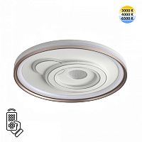 7785/85L PIKO LED SN 607 Светильник металл/белый/бронза LED 85Вт 3000-6500K D490 IP20 пульт ДУ GEMINI