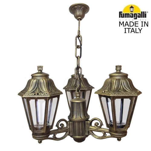 Fumagalli Подвесной уличный светильник FUMAGALLI SICHEM/ANNA 3L E22.120.S30.BXE27 Fumagalli Подвесной уличный светильник FUMAGALLI SICHEM/ANNA 3L E22.120.S30.BXE27