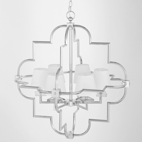 Подвесная люстра Lumina Deco Baltimore LDP 8020-6 CHR+WT фото 4 Подвесная люстра Lumina Deco Baltimore LDP 8020-6 CHR+WT фото 4