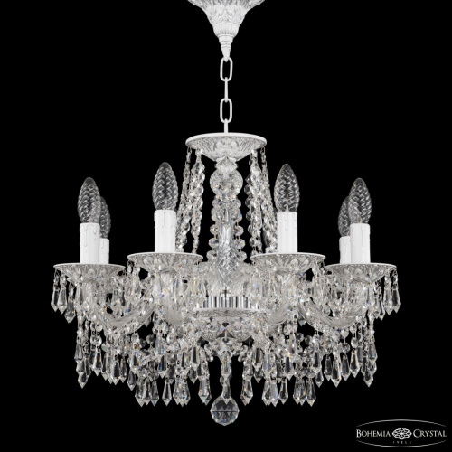 Люстра с хрустальными подвесками AL16303/8/160 WMN Bohemia Ivele Crystal (Богемия Ивеле Кристалл)
