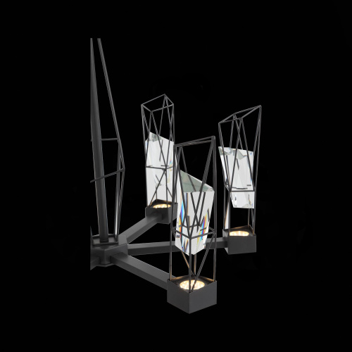 SL815.303.06 Люстра подвесная ST-Luce Серый графит/Серый графит, Прозрачный LED 6*8W 4000K PROGETTO фото 8