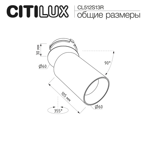 Citilux SkyPORT.10 AXEL CL512S13R Спот поворотный встраиваемый Бронза Рифлёный фото 10 Citilux SkyPORT.10 AXEL CL512S13R Спот поворотный встраиваемый Бронза Рифлёный фото 10