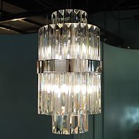 Подвесной светильник Cloyd BROTIGAN-A P4 / Ø20 см - хром (арт.10558)