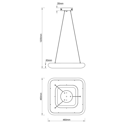 Подвесной светильник Escada 10259/1 LED*45W White фото 6