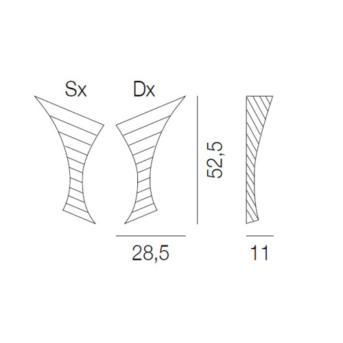 Настенный светильник AP TWISTER GD BC CR фото 3