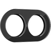 Рамка из стекла на 2 поста черный W0025108