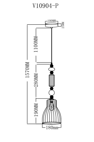 Светильник подвесной Moderli V10904-P Charm фото 8