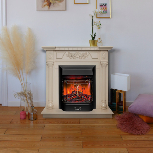 Электрокамин RealFlame Dacota WT белый дуб с очагом Majestic Lux Black RC фото 8 Электрокамин RealFlame Dacota WT белый дуб с очагом Majestic Lux Black RC фото 8