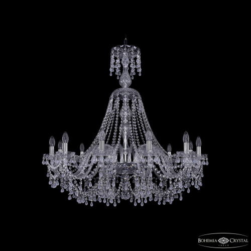 Люстра хрустальная 1410/12/360/XL-97 Ni V0300 Bohemia Ivele Crystal (Богемия Ивеле Кристалл)