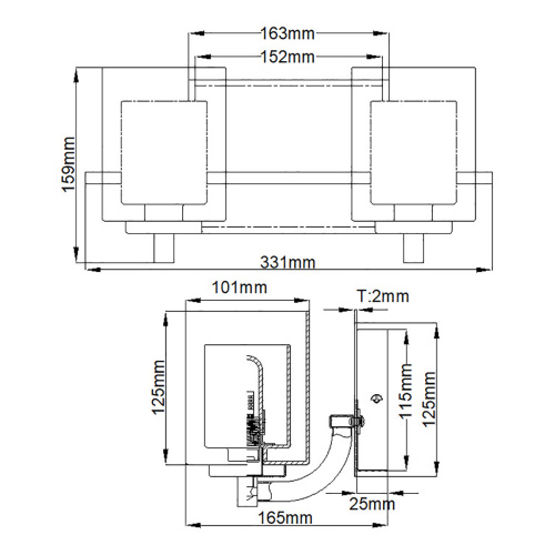 Бра для ванных комнат Quoizel, Арт. QZ-KOLT2-PC-BATH фото 6 Бра для ванных комнат Quoizel, Арт. QZ-KOLT2-PC-BATH фото 6