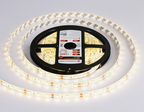 Светодиодная лента 12В 5050 60Led 14.4Вт/м 3000K IP65 5м фото 4